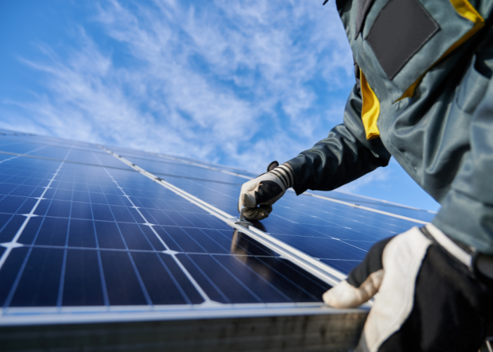 Commercial solar installation in Utah County